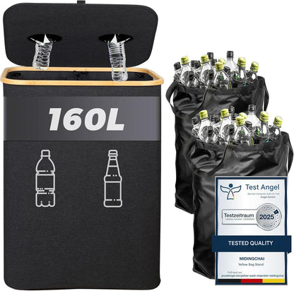 🧴 Large Capacity Bottle Deposit Organizer – 160L