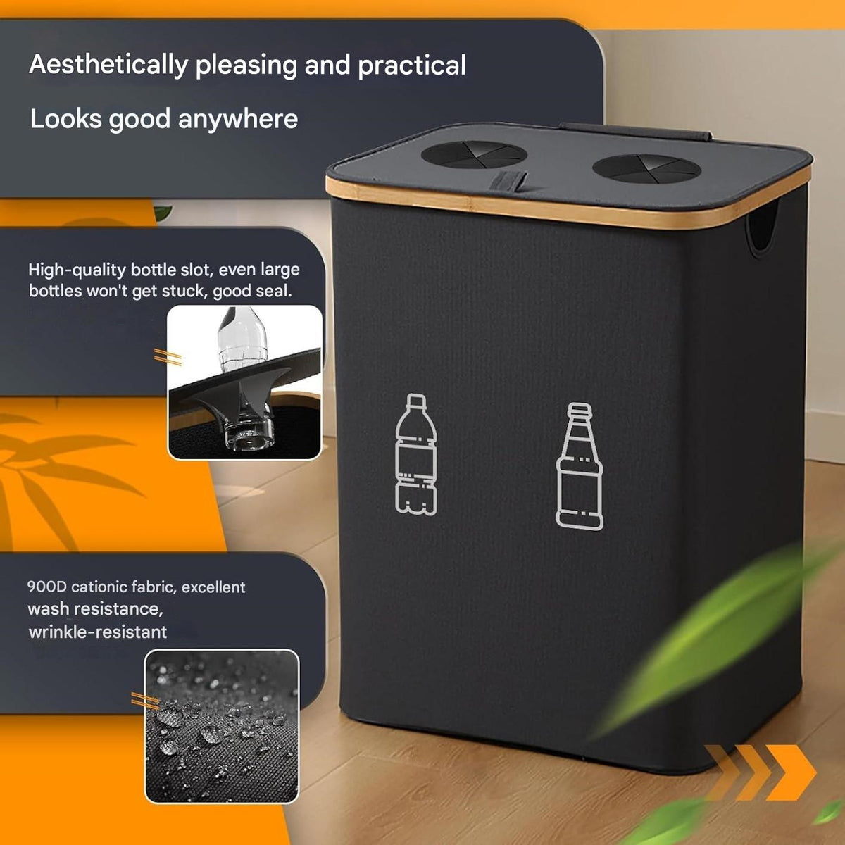 🧴 Large Capacity Bottle Deposit Organizer – 160L