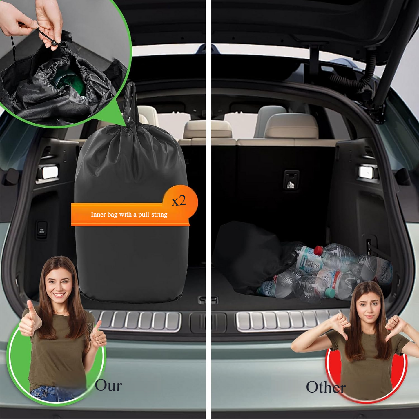 🧴 Large Capacity Bottle Deposit Organizer – 160L